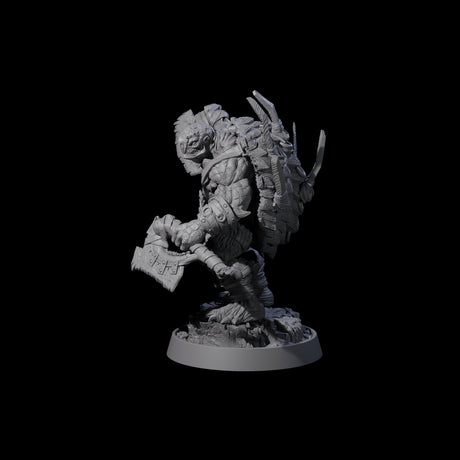 Warlike Tortle E Miniature for Dungeons and Dragons, Pathfinder or other TTRPGs