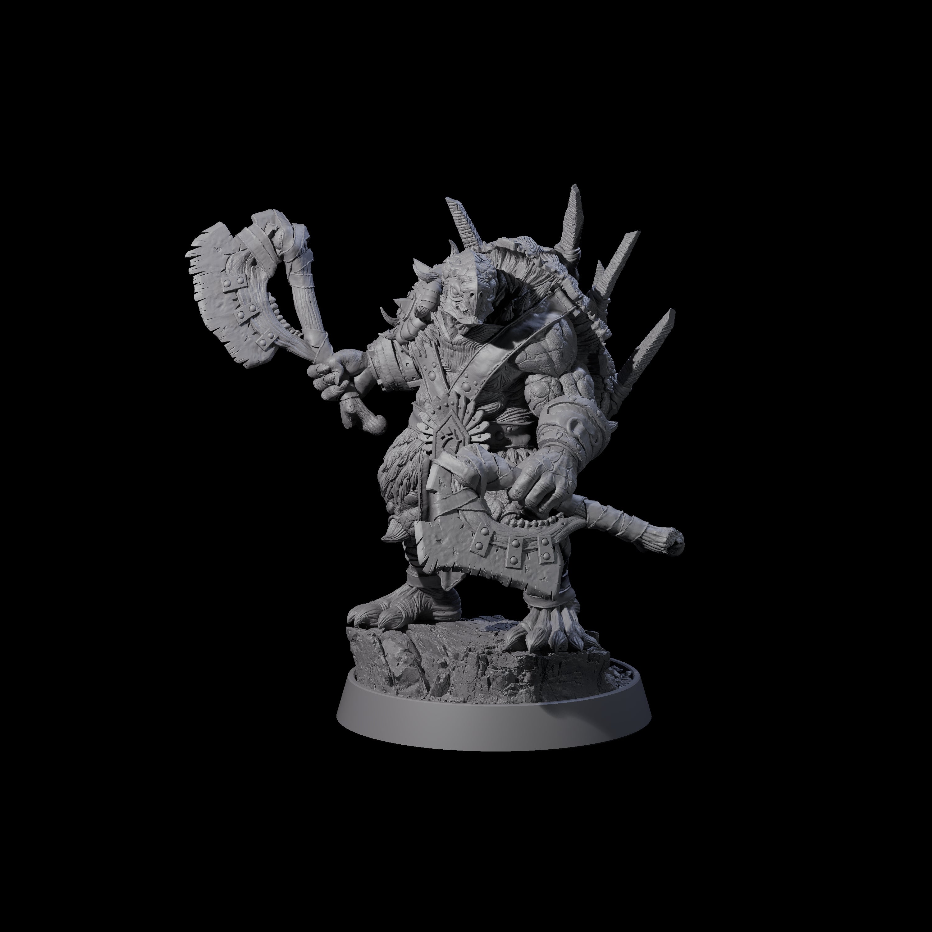 Warlike Tortle E Miniature for Dungeons and Dragons, Pathfinder or other TTRPGs