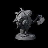 Warlike Tortle F Miniature for Dungeons and Dragons, Pathfinder or other TTRPGs