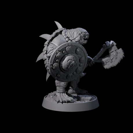 Warlike Tortle F Miniature for Dungeons and Dragons, Pathfinder or other TTRPGs