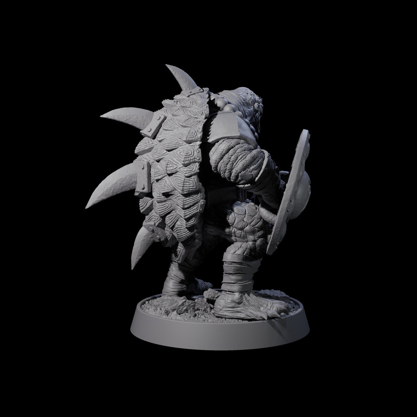 Warlike Tortle F Miniature for Dungeons and Dragons, Pathfinder or other TTRPGs