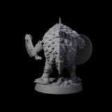 Warlike Tortle F Miniature for Dungeons and Dragons, Pathfinder or other TTRPGs
