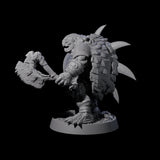 Warlike Tortle F Miniature for Dungeons and Dragons, Pathfinder or other TTRPGs