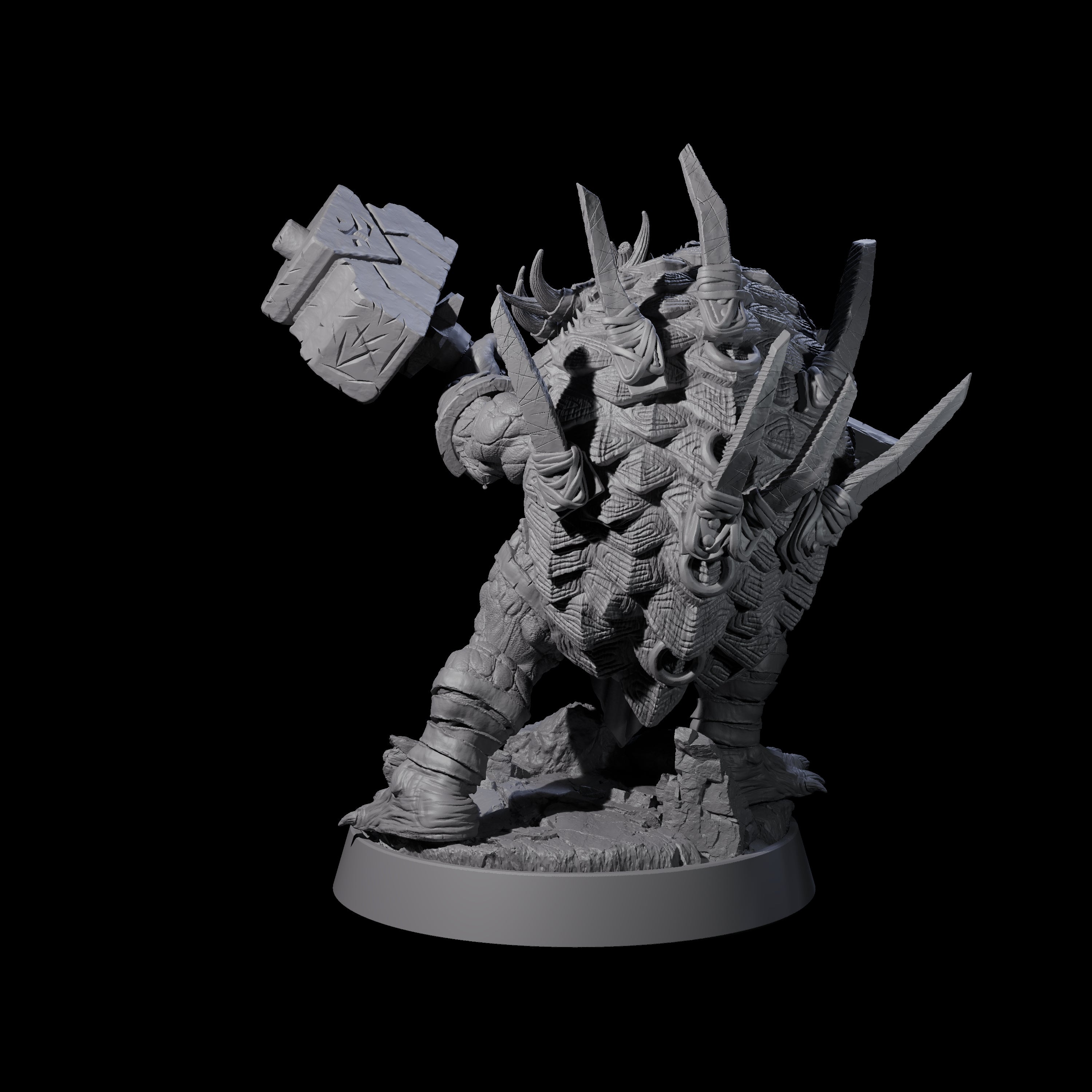 Warlike Tortle G Miniature for Dungeons and Dragons, Pathfinder or other TTRPGs