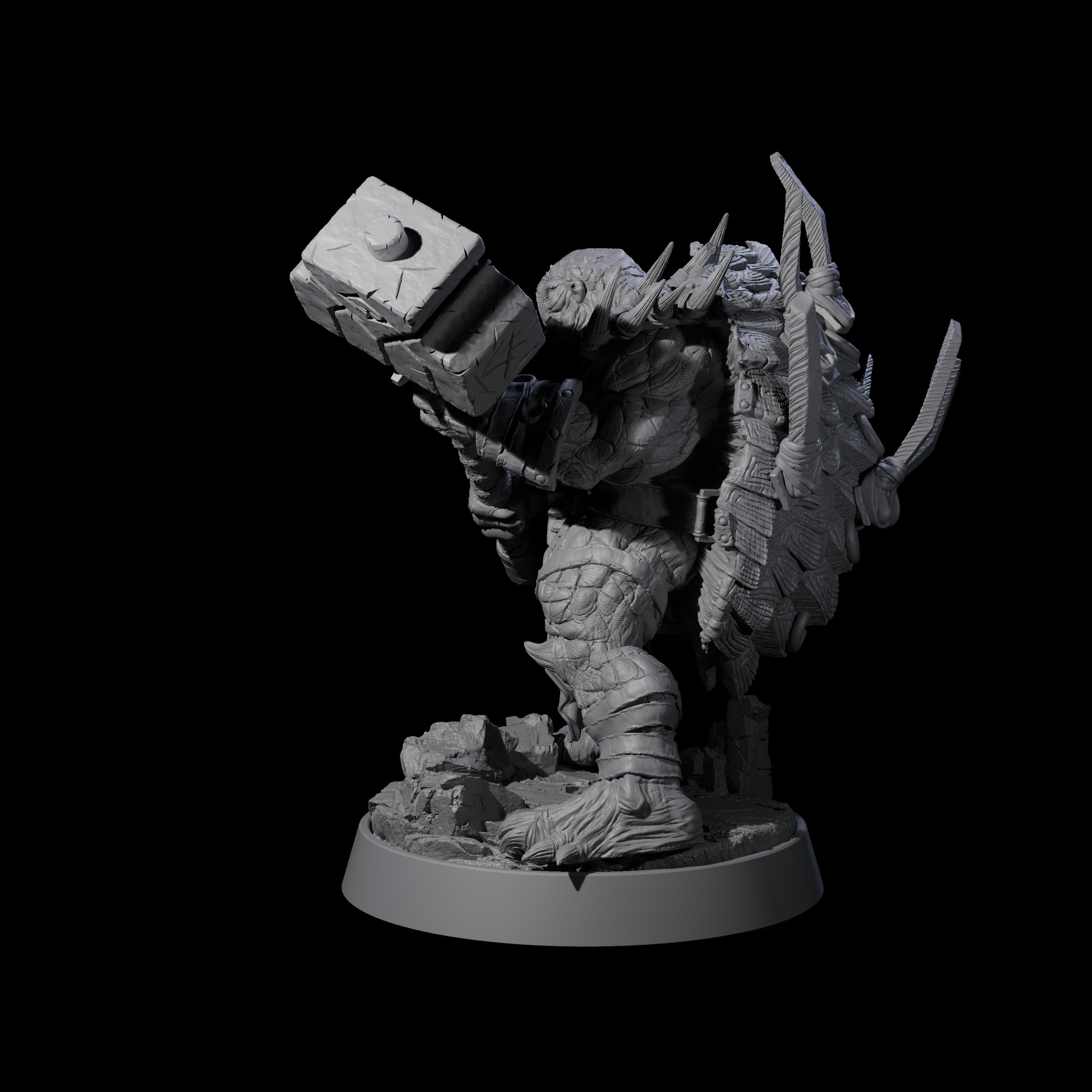 Warlike Tortle G Miniature for Dungeons and Dragons, Pathfinder or other TTRPGs