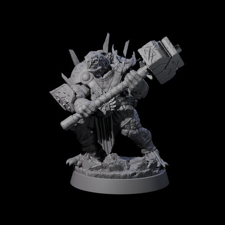 Warlike Tortle G Miniature for Dungeons and Dragons, Pathfinder or other TTRPGs