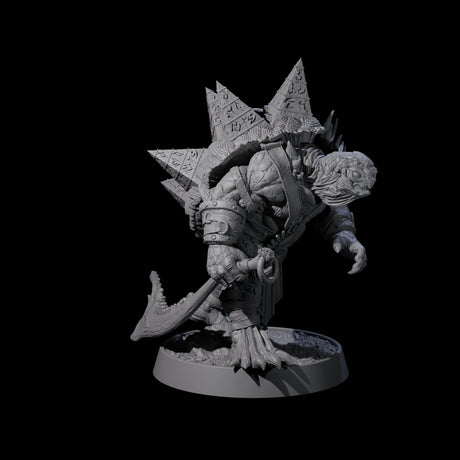 Warlike Tortle H Miniature for Dungeons and Dragons, Pathfinder or other TTRPGs