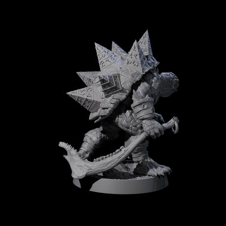 Warlike Tortle H Miniature for Dungeons and Dragons, Pathfinder or other TTRPGs