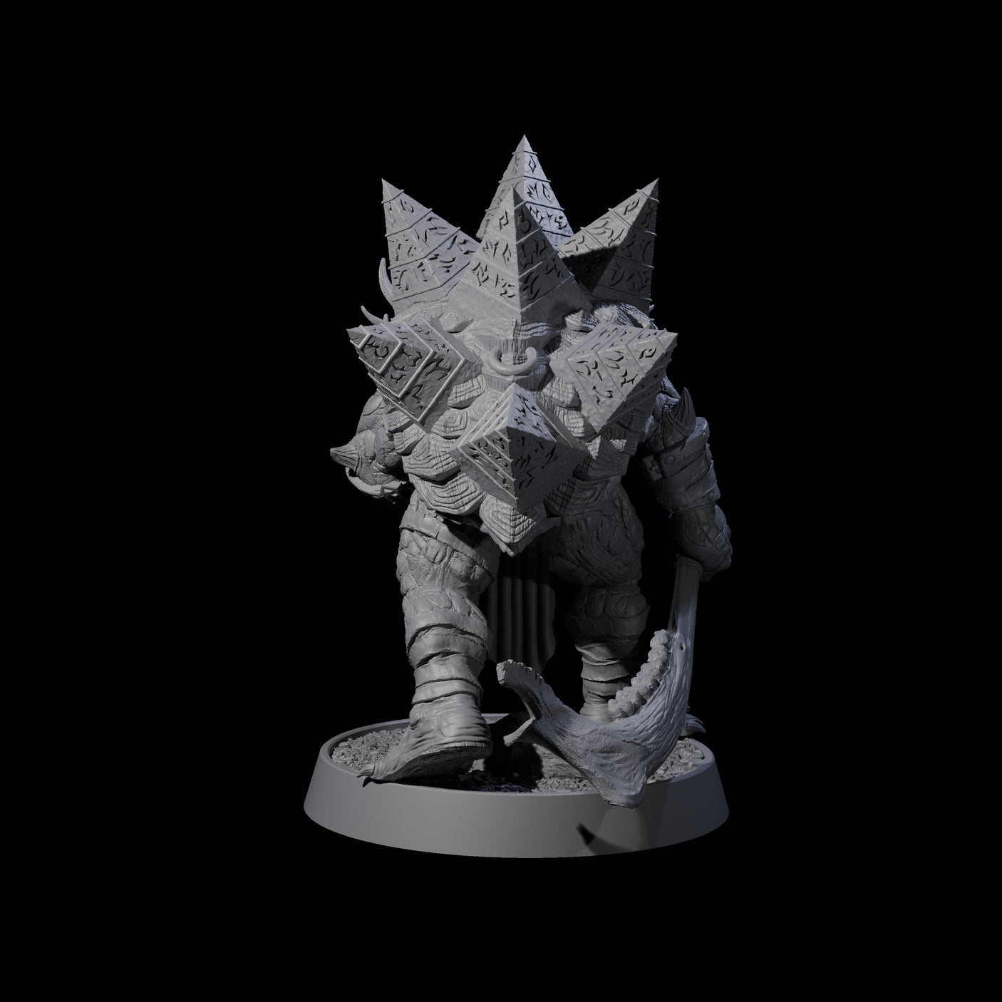 Warlike Tortle H Miniature for Dungeons and Dragons, Pathfinder or other TTRPGs