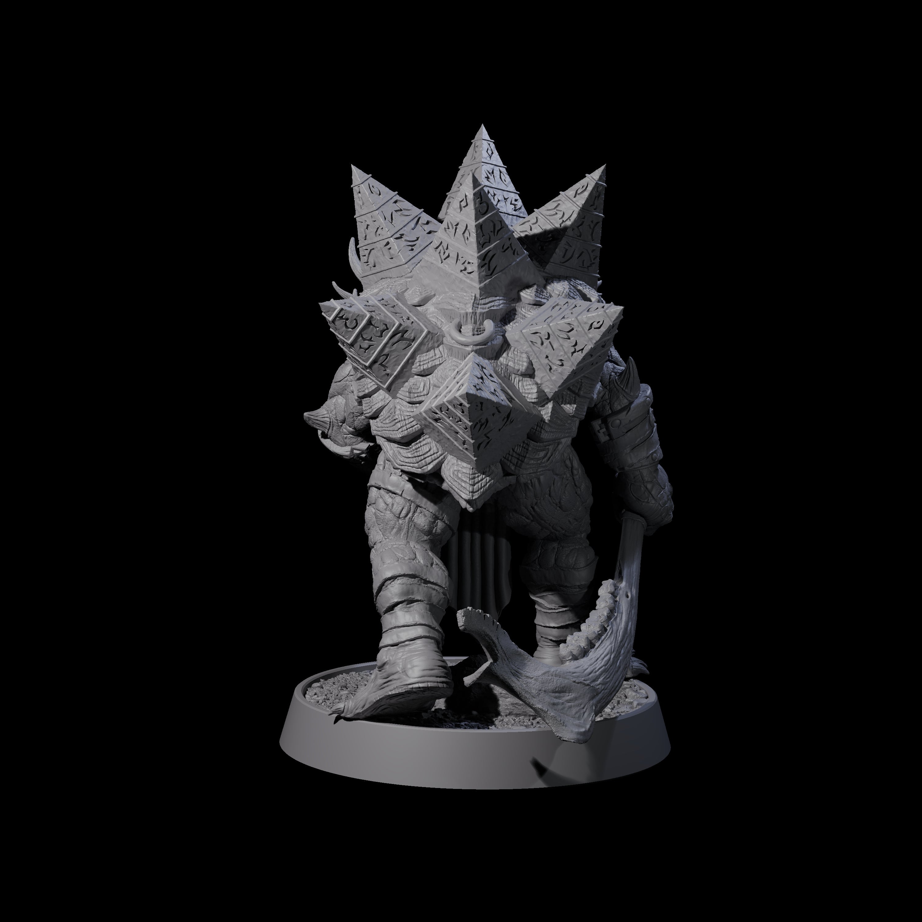 Warlike Tortle H Miniature for Dungeons and Dragons, Pathfinder or other TTRPGs