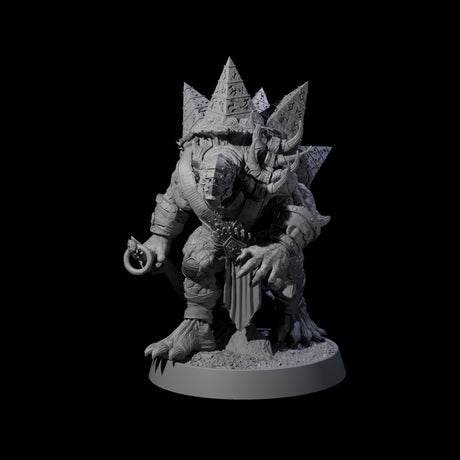Warlike Tortle H Miniature for Dungeons and Dragons, Pathfinder or other TTRPGs