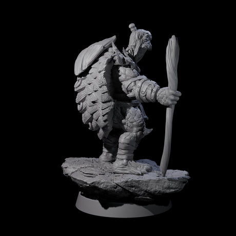 Warlike Tortle I Miniature for Dungeons and Dragons, Pathfinder or other TTRPGs