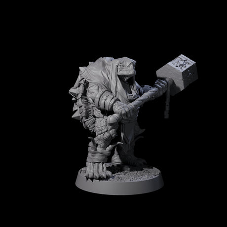 Warlike Tortle J Miniature for Dungeons and Dragons, Pathfinder or other TTRPGs