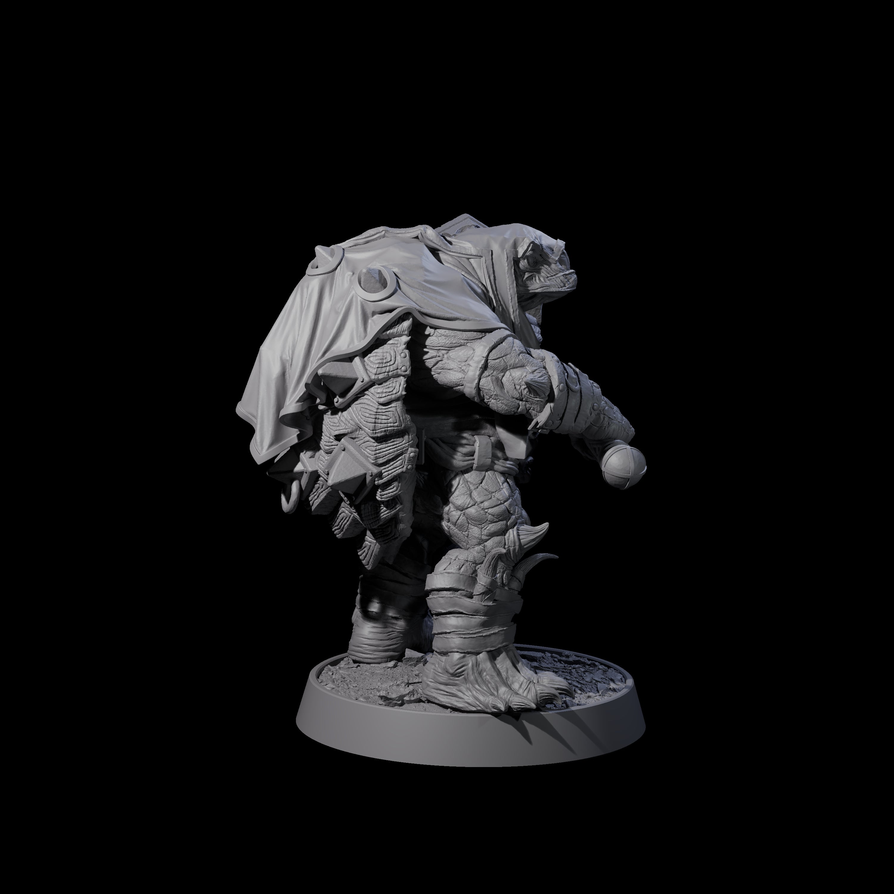 Warlike Tortle J Miniature for Dungeons and Dragons, Pathfinder or other TTRPGs