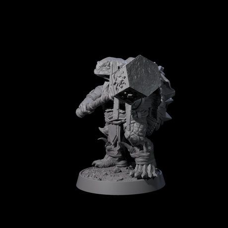 Warlike Tortle J Miniature for Dungeons and Dragons, Pathfinder or other TTRPGs