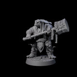 Warlike Tortle J Miniature for Dungeons and Dragons, Pathfinder or other TTRPGs