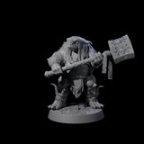 Warlike Tortle J Miniature for Dungeons and Dragons, Pathfinder or other TTRPGs