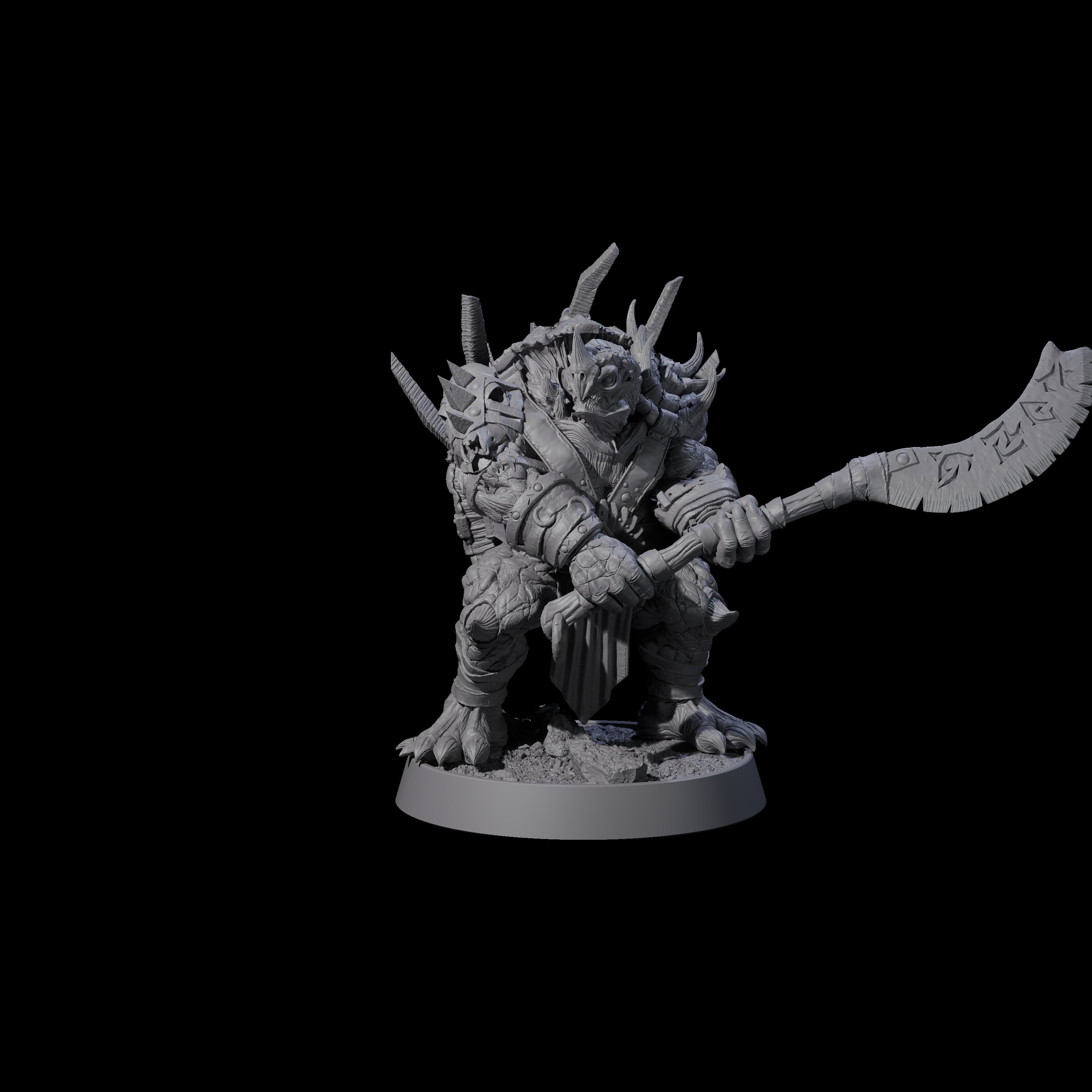 Warlike Tortle K Miniature for Dungeons and Dragons, Pathfinder or other TTRPGs