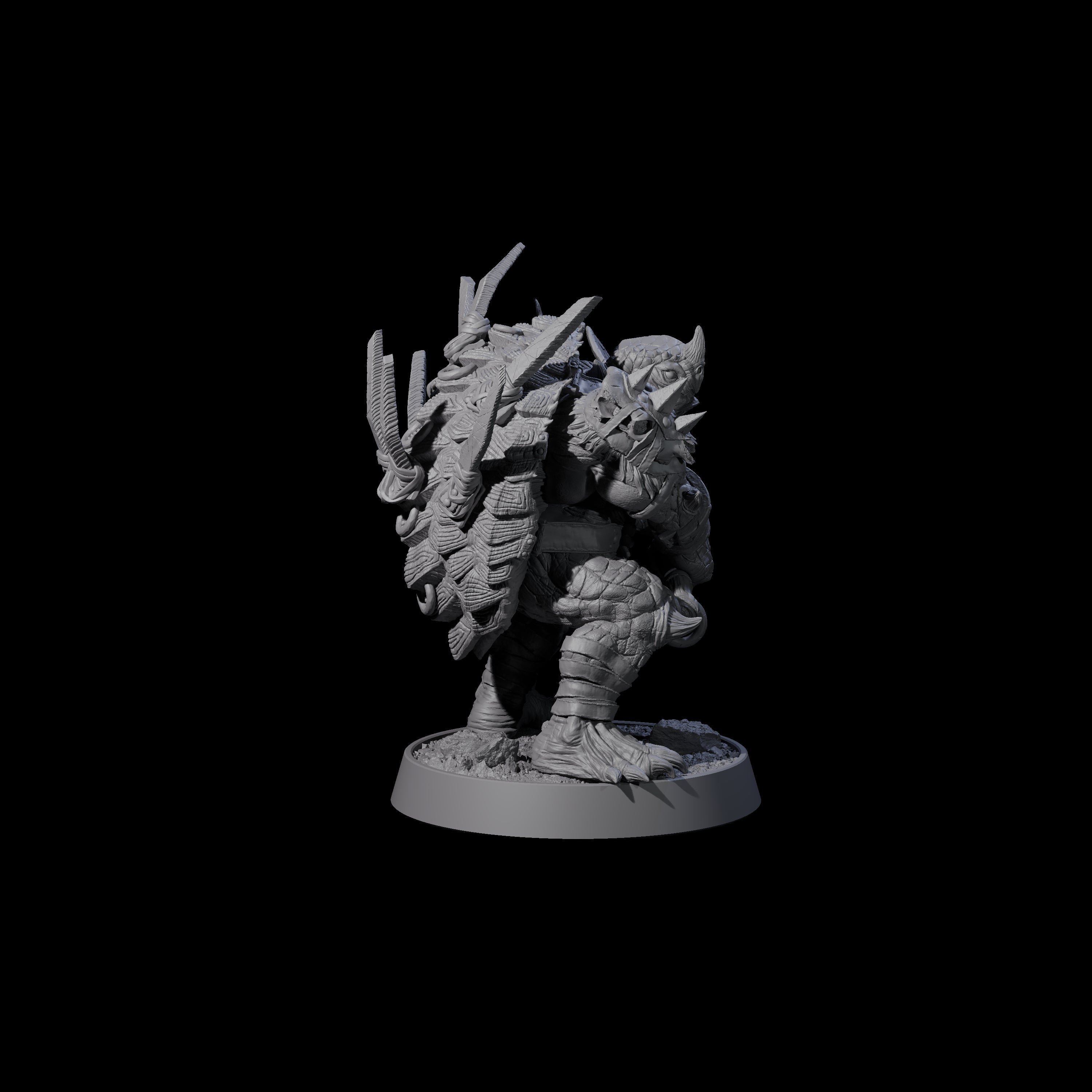 Warlike Tortle K Miniature for Dungeons and Dragons, Pathfinder or other TTRPGs