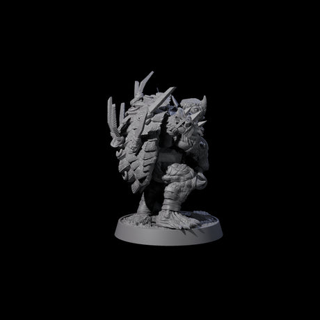 Warlike Tortle K Miniature for Dungeons and Dragons, Pathfinder or other TTRPGs