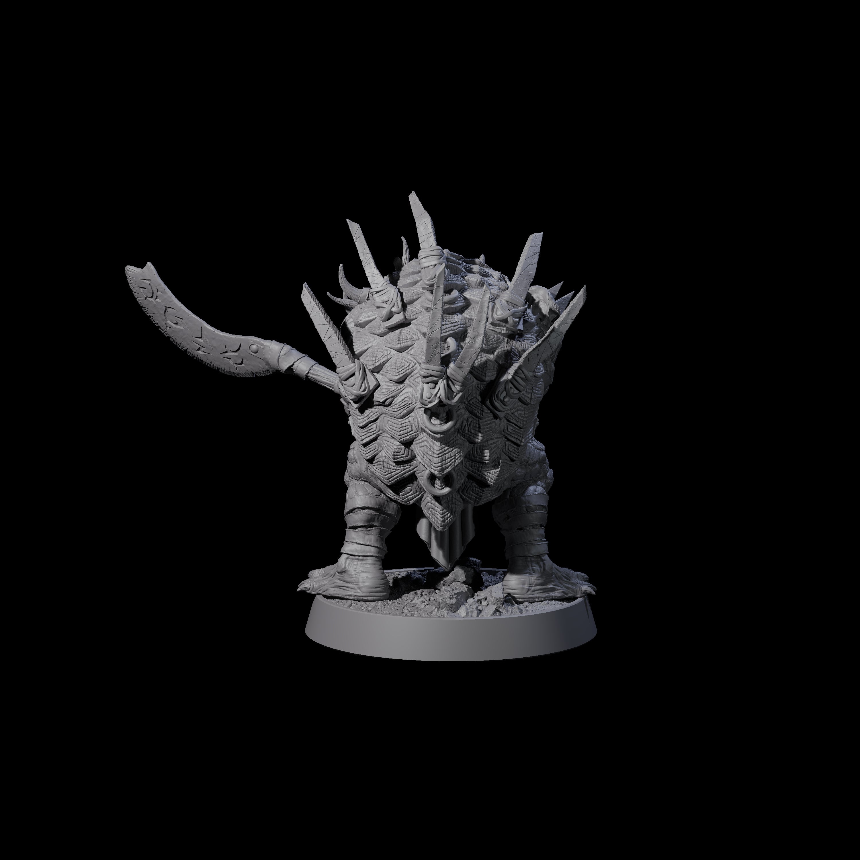 Warlike Tortle K Miniature for Dungeons and Dragons, Pathfinder or other TTRPGs