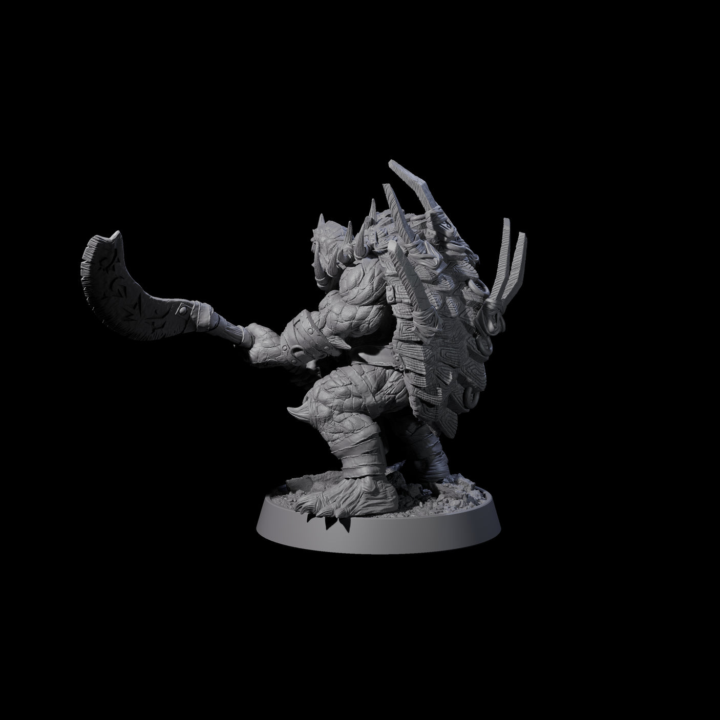Warlike Tortle K Miniature for Dungeons and Dragons, Pathfinder or other TTRPGs