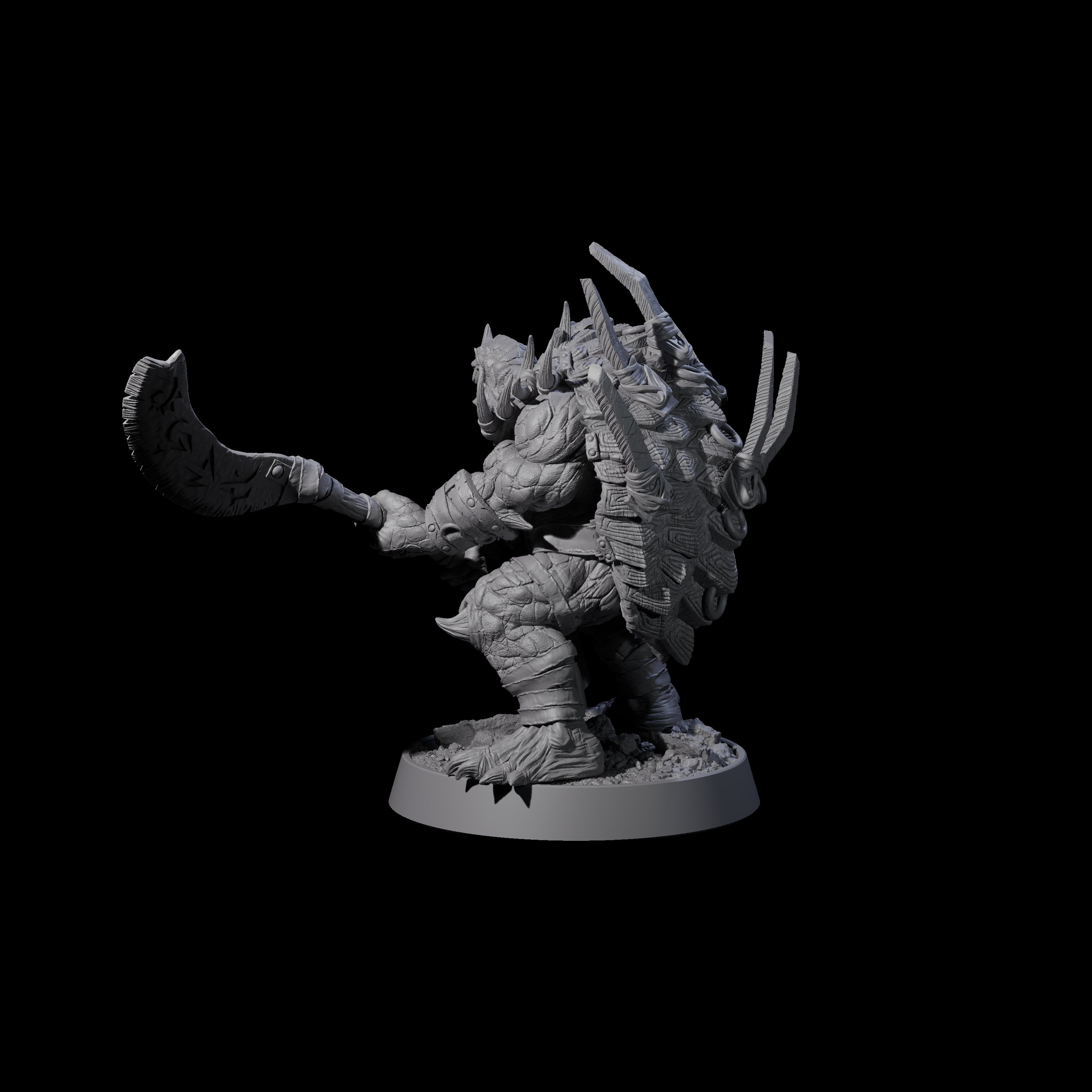 Warlike Tortle K Miniature for Dungeons and Dragons, Pathfinder or other TTRPGs