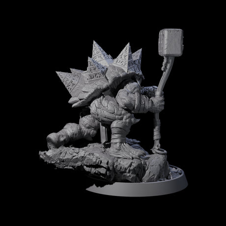 Warlike Tortle L Miniature for Dungeons and Dragons, Pathfinder or other TTRPGs