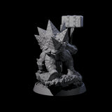 Warlike Tortle L Miniature for Dungeons and Dragons, Pathfinder or other TTRPGs