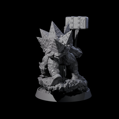 Warlike Tortle L Miniature for Dungeons and Dragons, Pathfinder or other TTRPGs