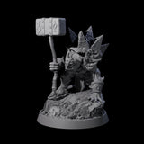 Warlike Tortle L Miniature for Dungeons and Dragons, Pathfinder or other TTRPGs