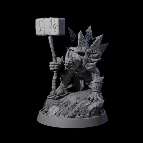 Warlike Tortle L Miniature for Dungeons and Dragons, Pathfinder or other TTRPGs