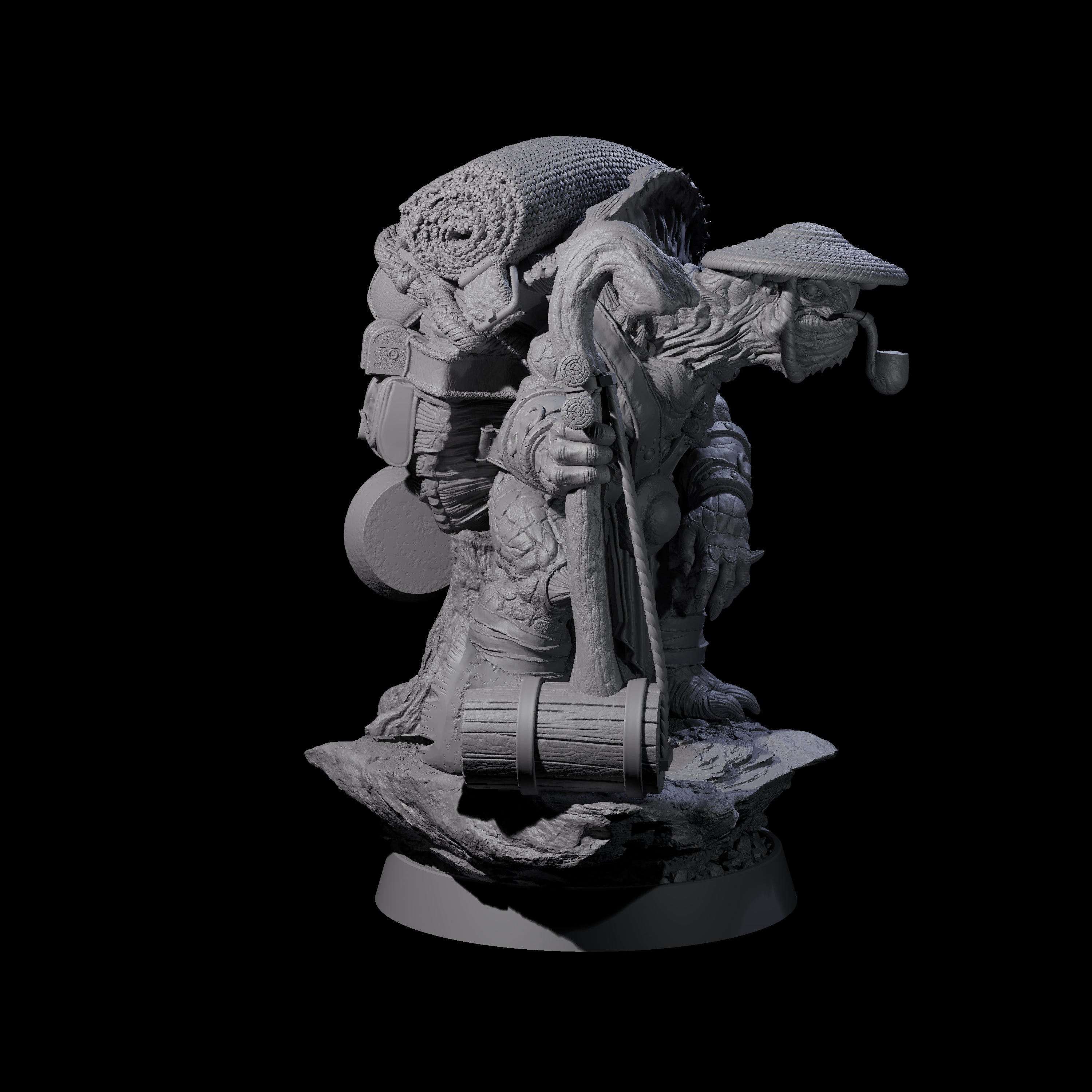 Warlike Tortle M Miniature for Dungeons and Dragons, Pathfinder or other TTRPGs
