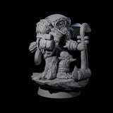 Warlike Tortle M Miniature for Dungeons and Dragons, Pathfinder or other TTRPGs