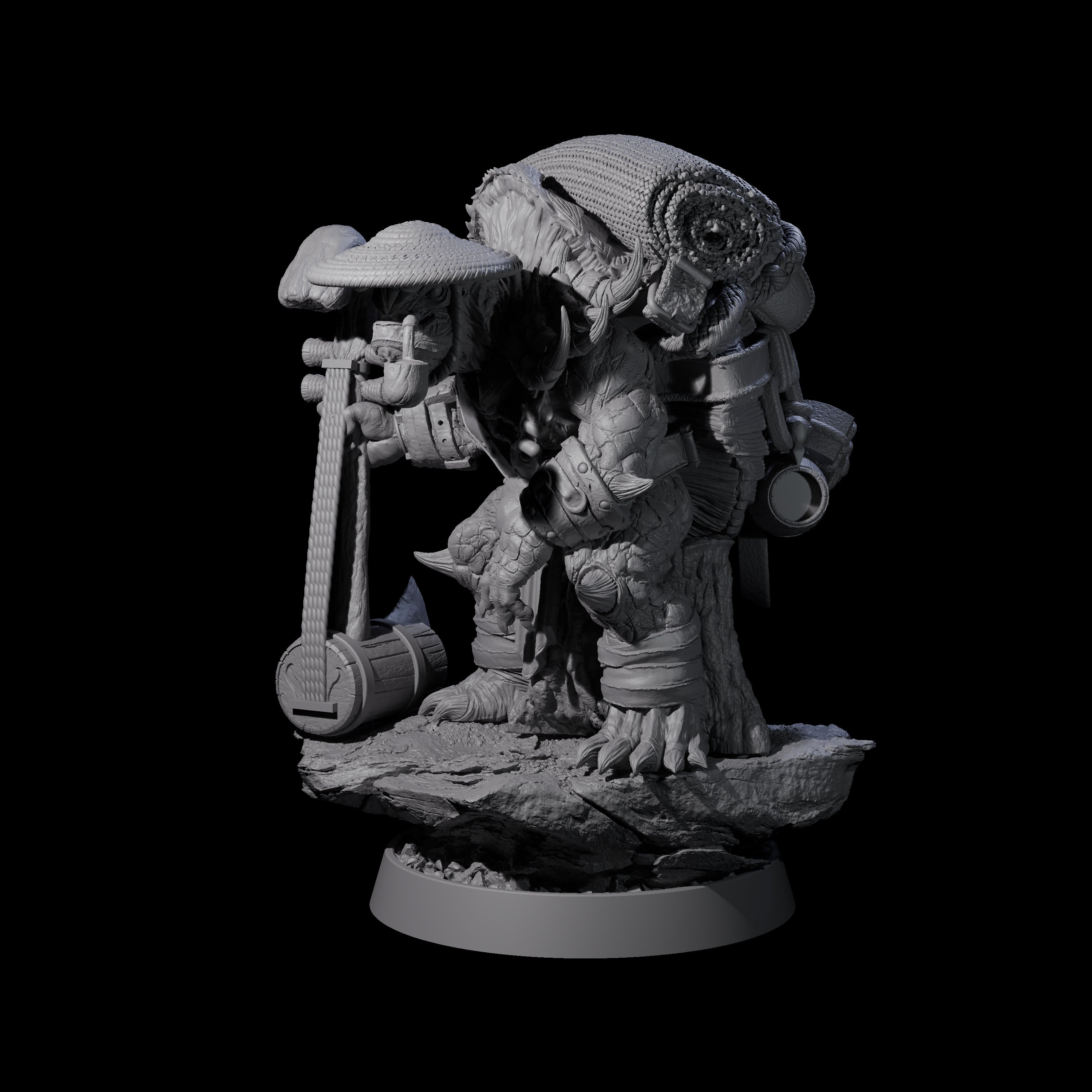 Warlike Tortle M Miniature for Dungeons and Dragons, Pathfinder or other TTRPGs