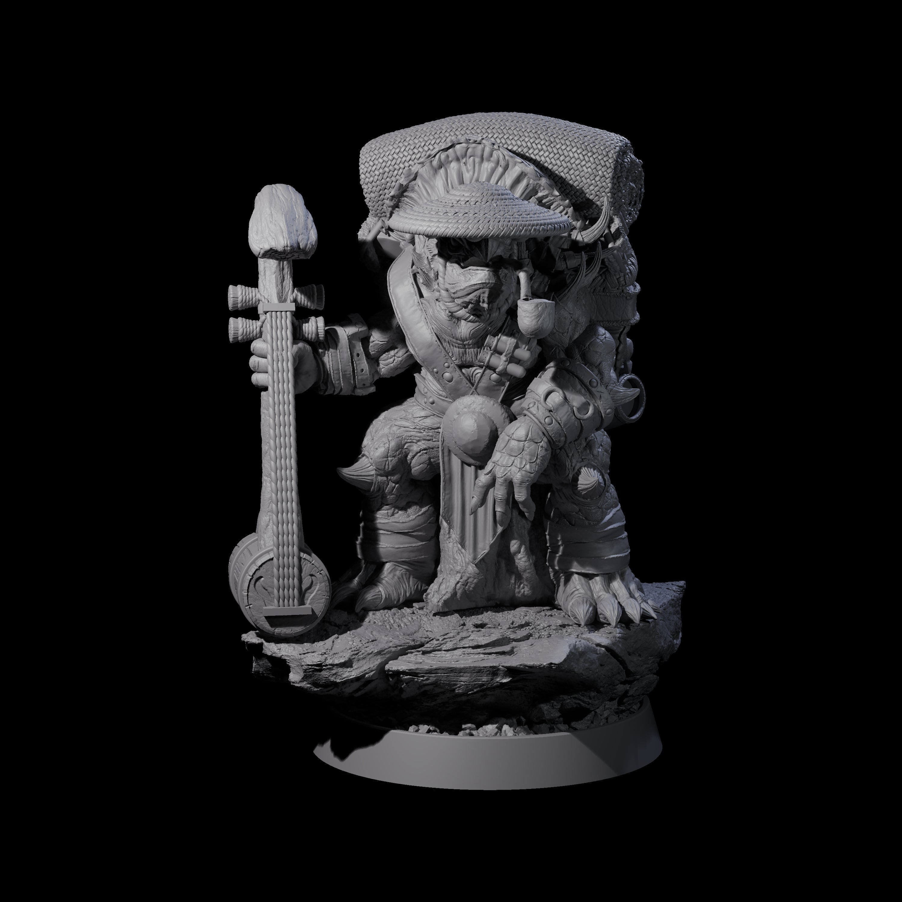 Warlike Tortle M Miniature for Dungeons and Dragons, Pathfinder or other TTRPGs