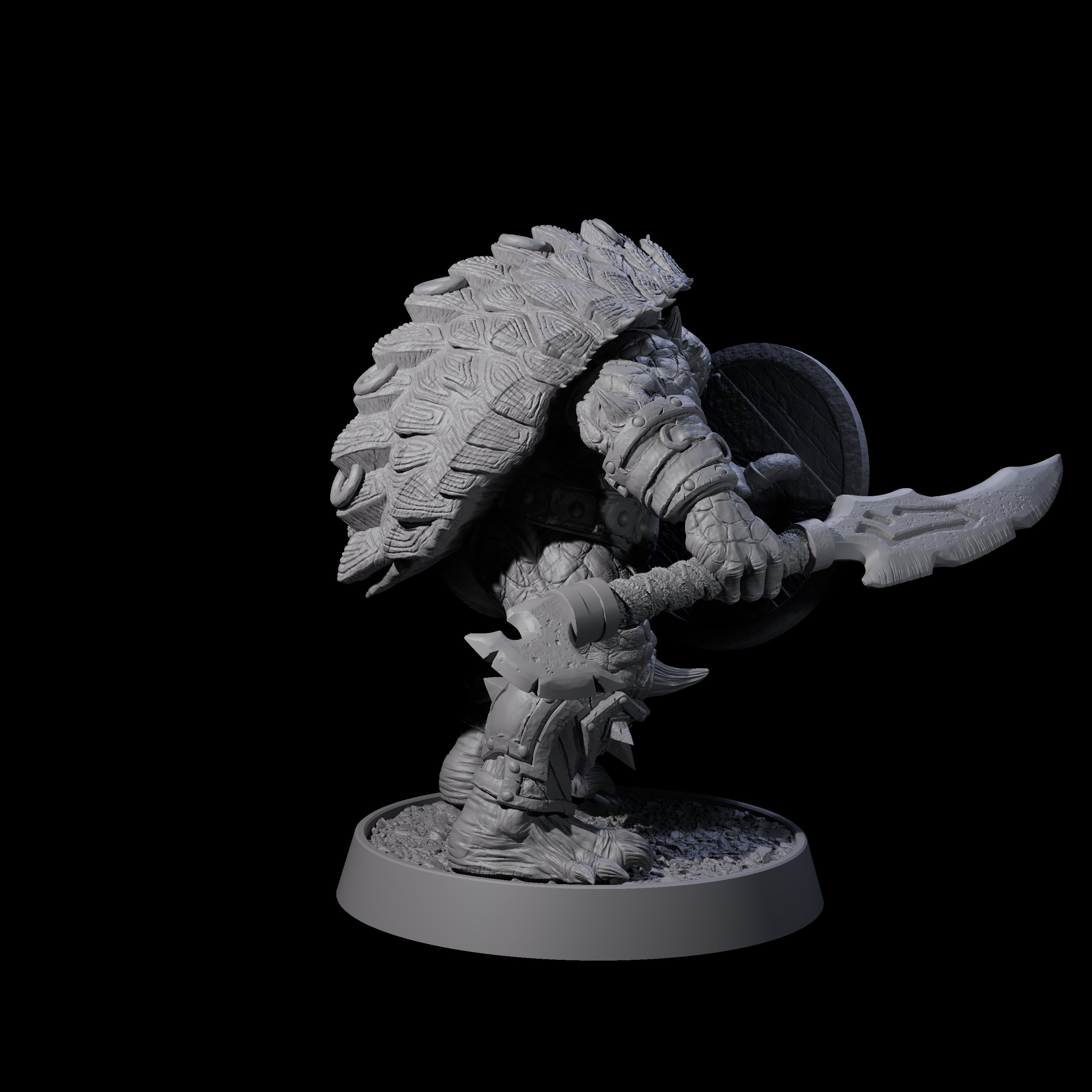 Warlike Tortle N Miniature for Dungeons and Dragons, Pathfinder or other TTRPGs