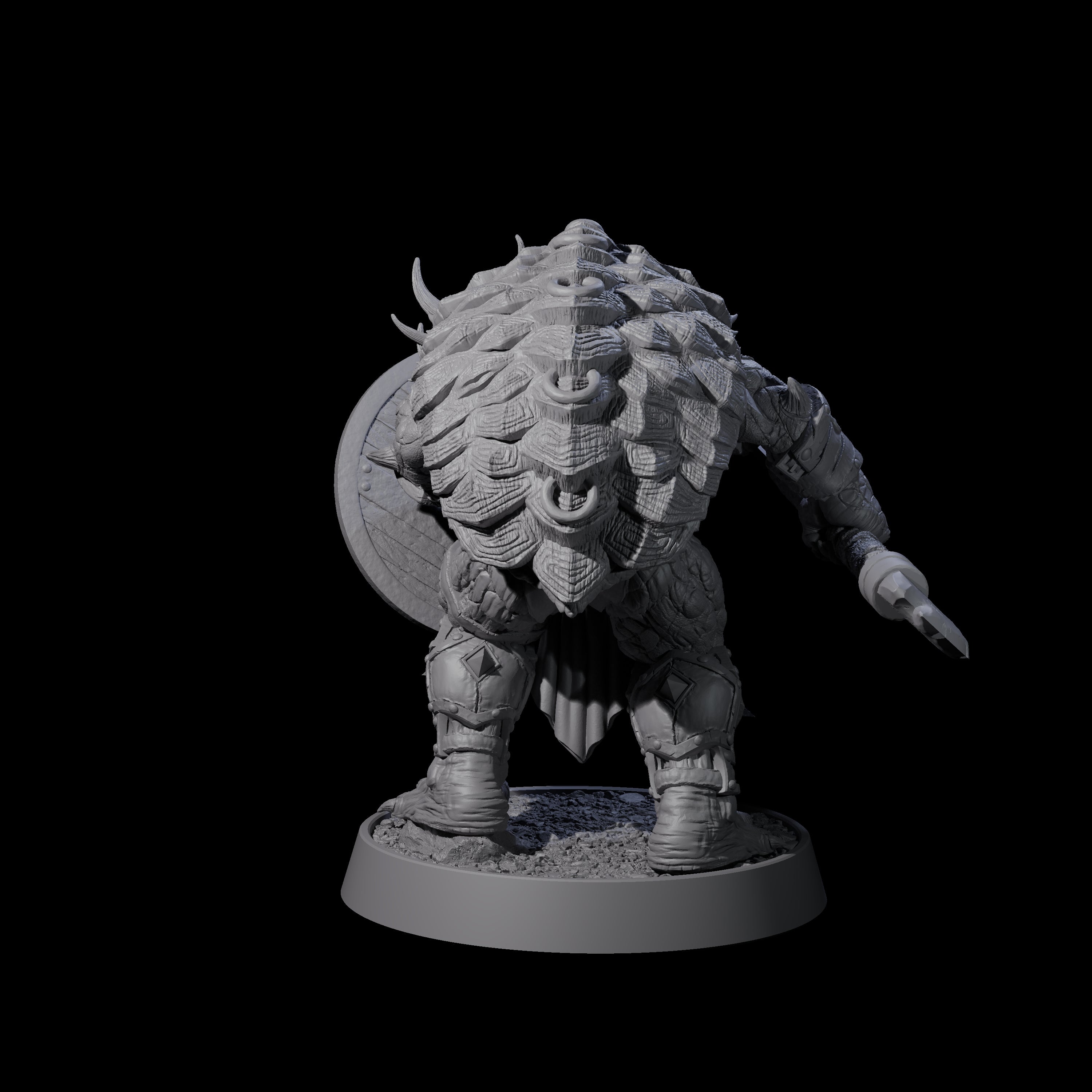Warlike Tortle N Miniature for Dungeons and Dragons, Pathfinder or other TTRPGs