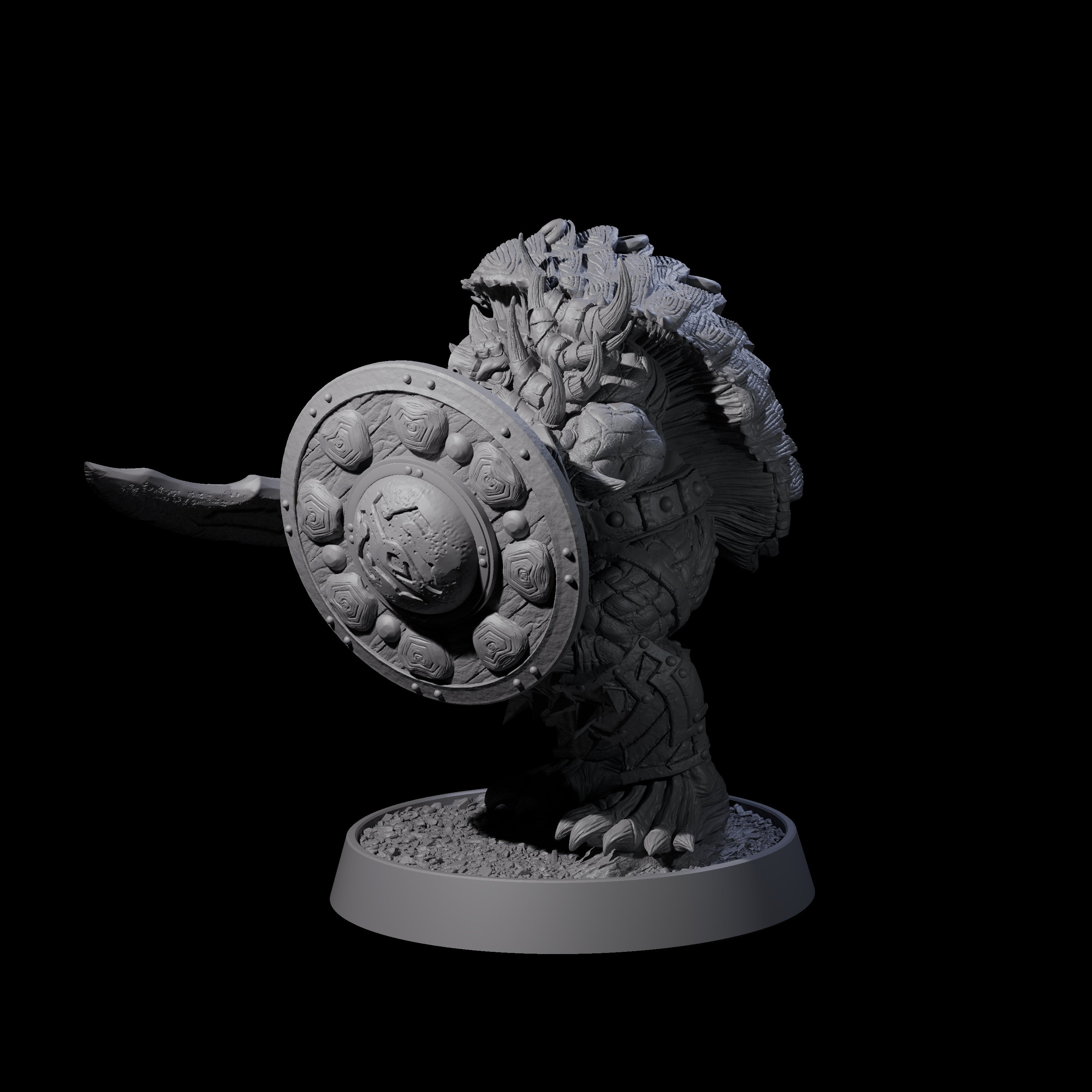 Warlike Tortle N Miniature for Dungeons and Dragons, Pathfinder or other TTRPGs