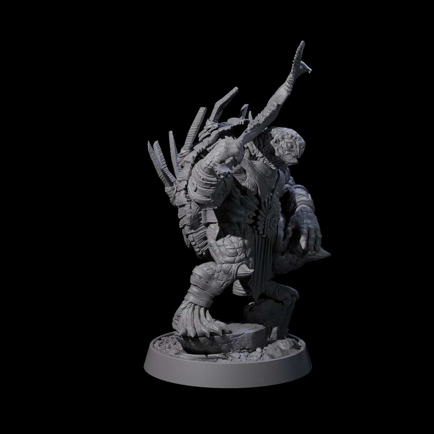 Warlike Tortle O Miniature for Dungeons and Dragons, Pathfinder or other TTRPGs