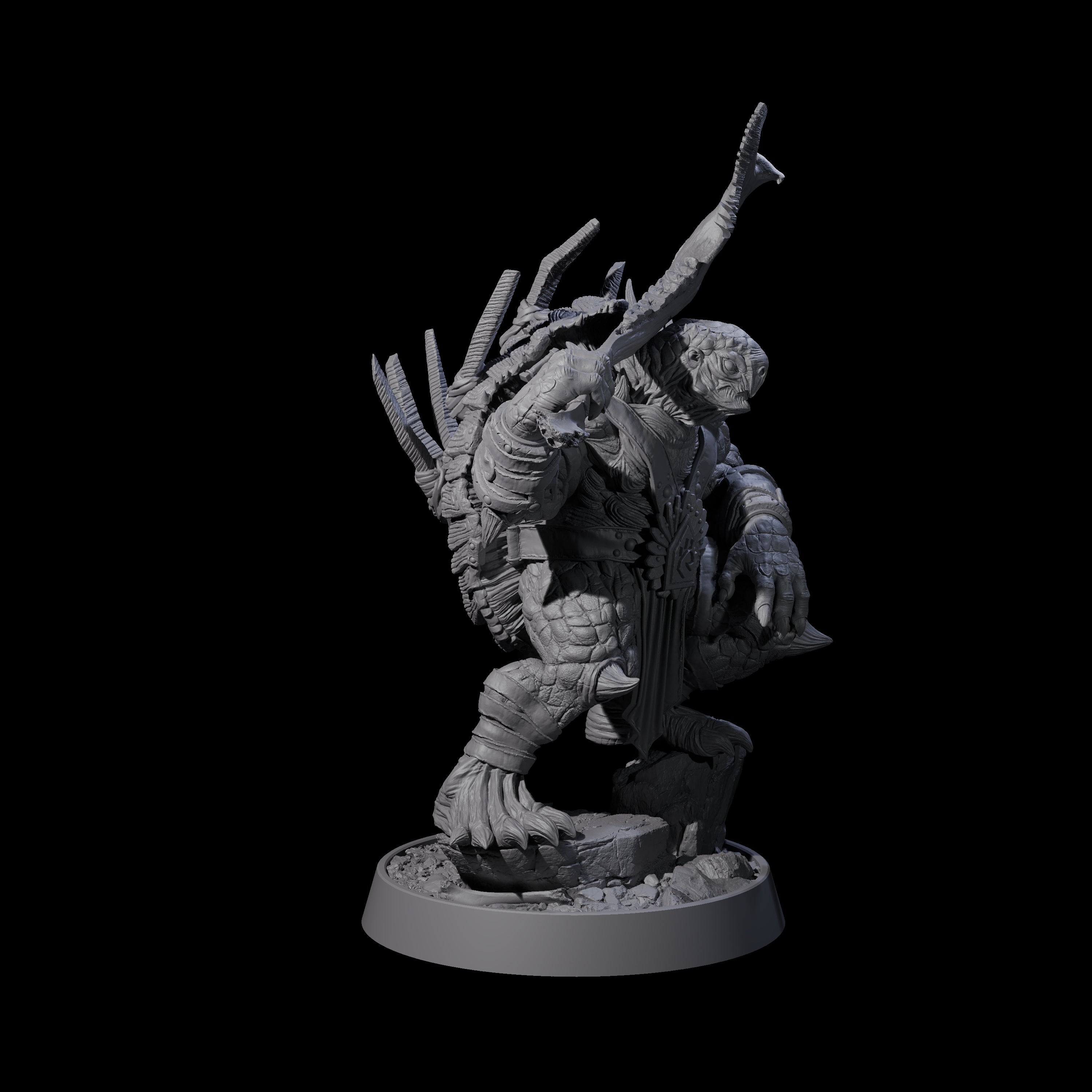 Warlike Tortle O Miniature for Dungeons and Dragons, Pathfinder or other TTRPGs