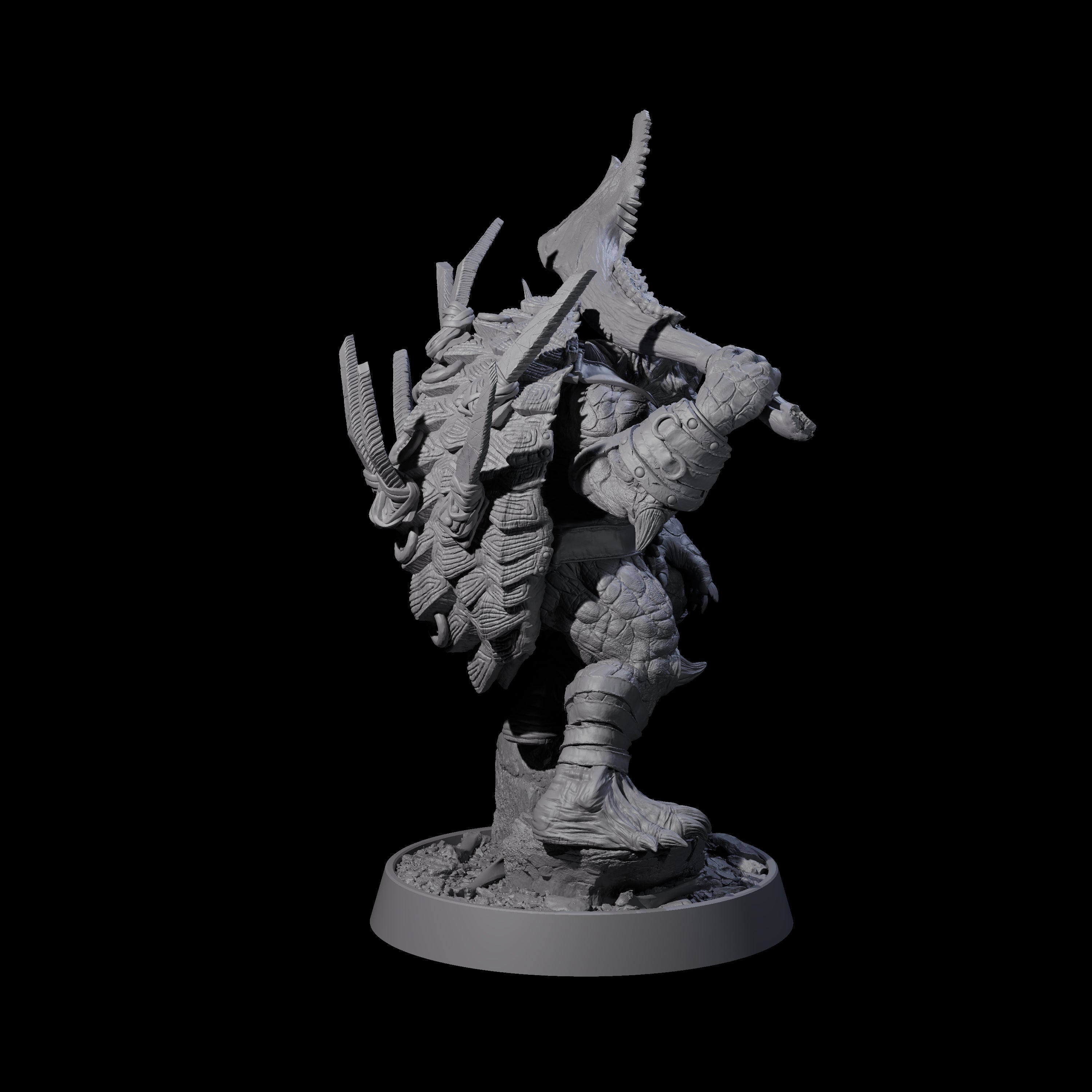 Warlike Tortle O Miniature for Dungeons and Dragons, Pathfinder or other TTRPGs
