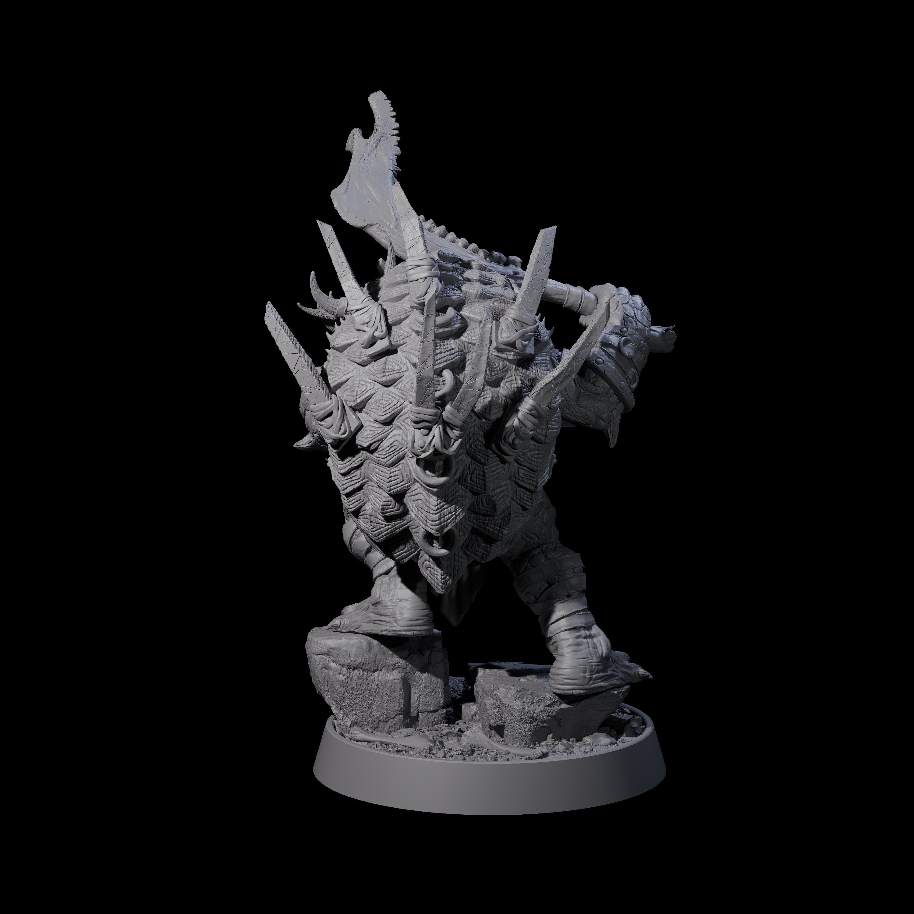 Warlike Tortle O Miniature for Dungeons and Dragons, Pathfinder or other TTRPGs