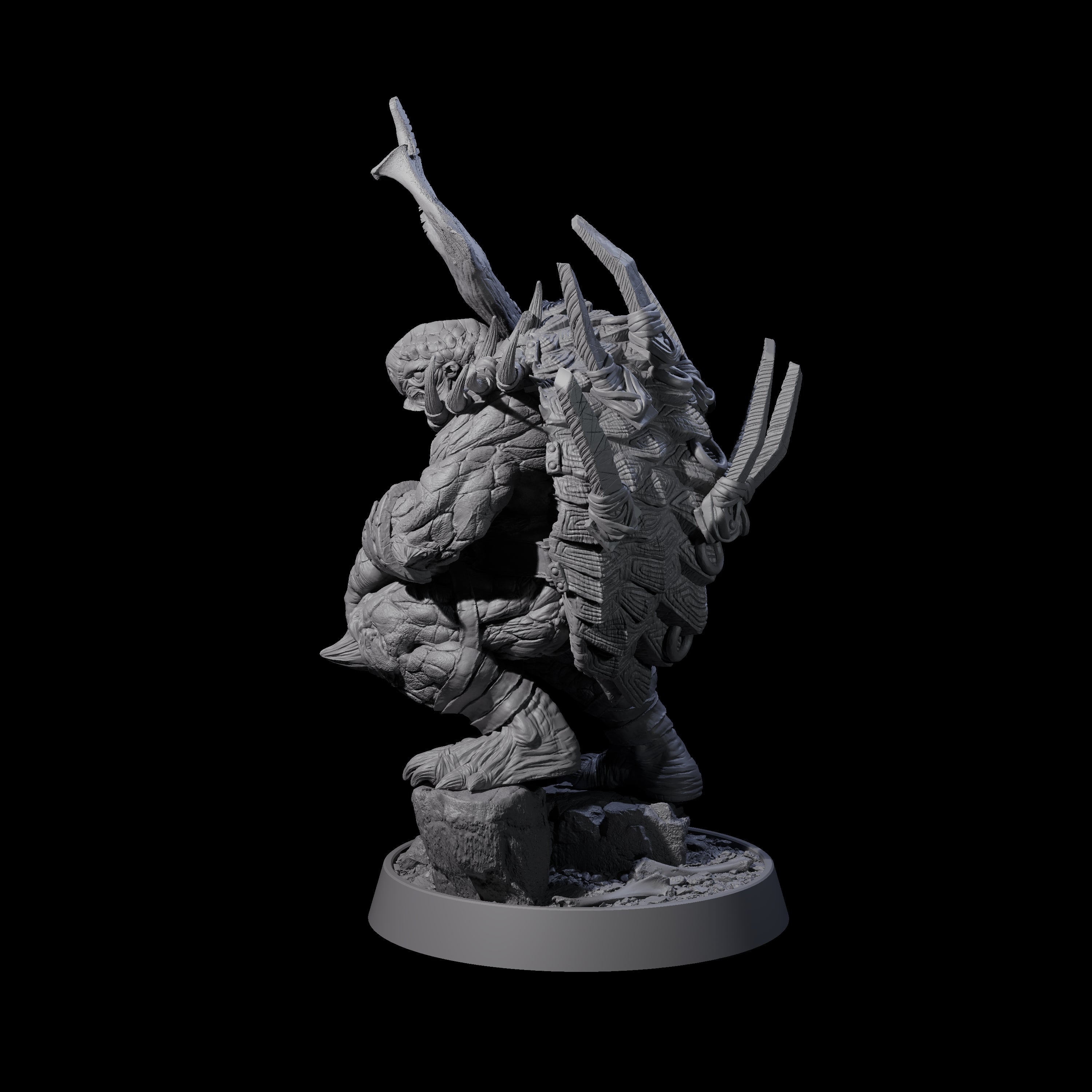 Warlike Tortle O Miniature for Dungeons and Dragons, Pathfinder or other TTRPGs