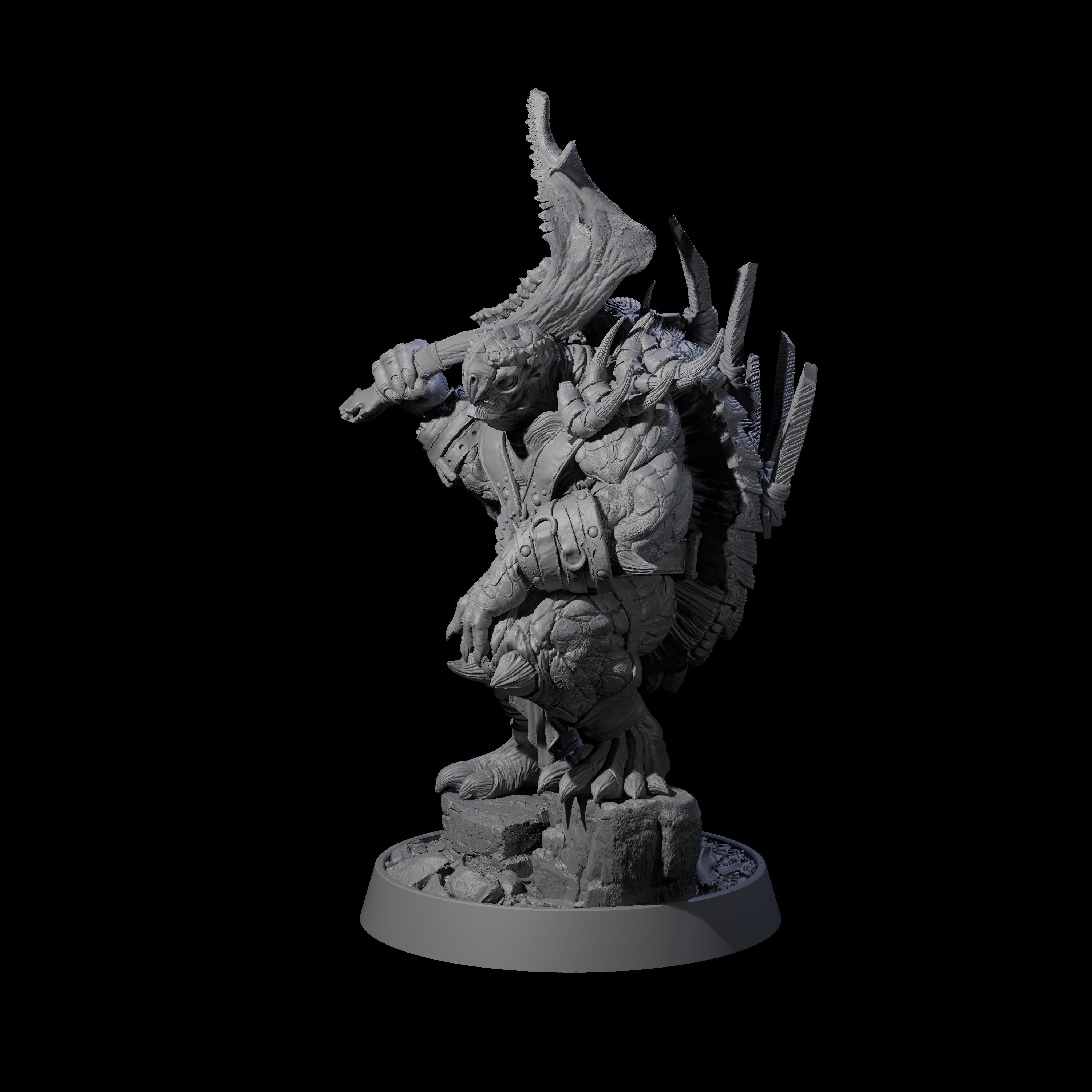 Warlike Tortle O Miniature for Dungeons and Dragons, Pathfinder or other TTRPGs