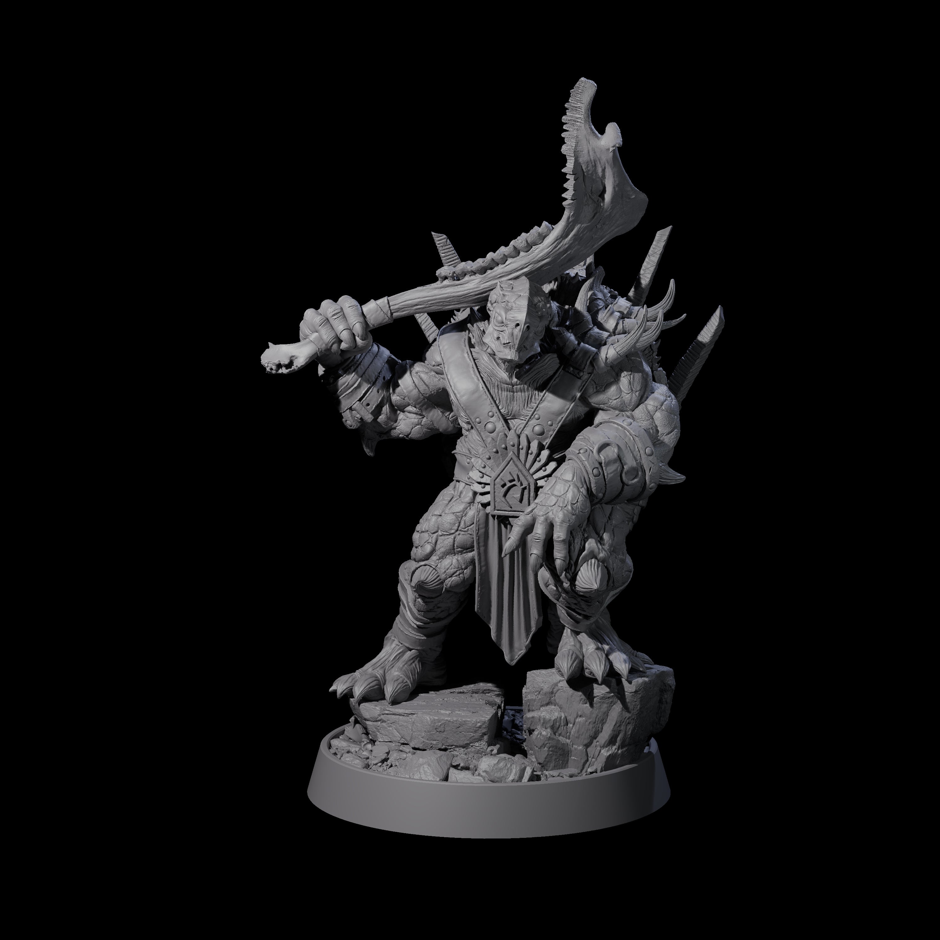 Warlike Tortle O Miniature for Dungeons and Dragons, Pathfinder or other TTRPGs