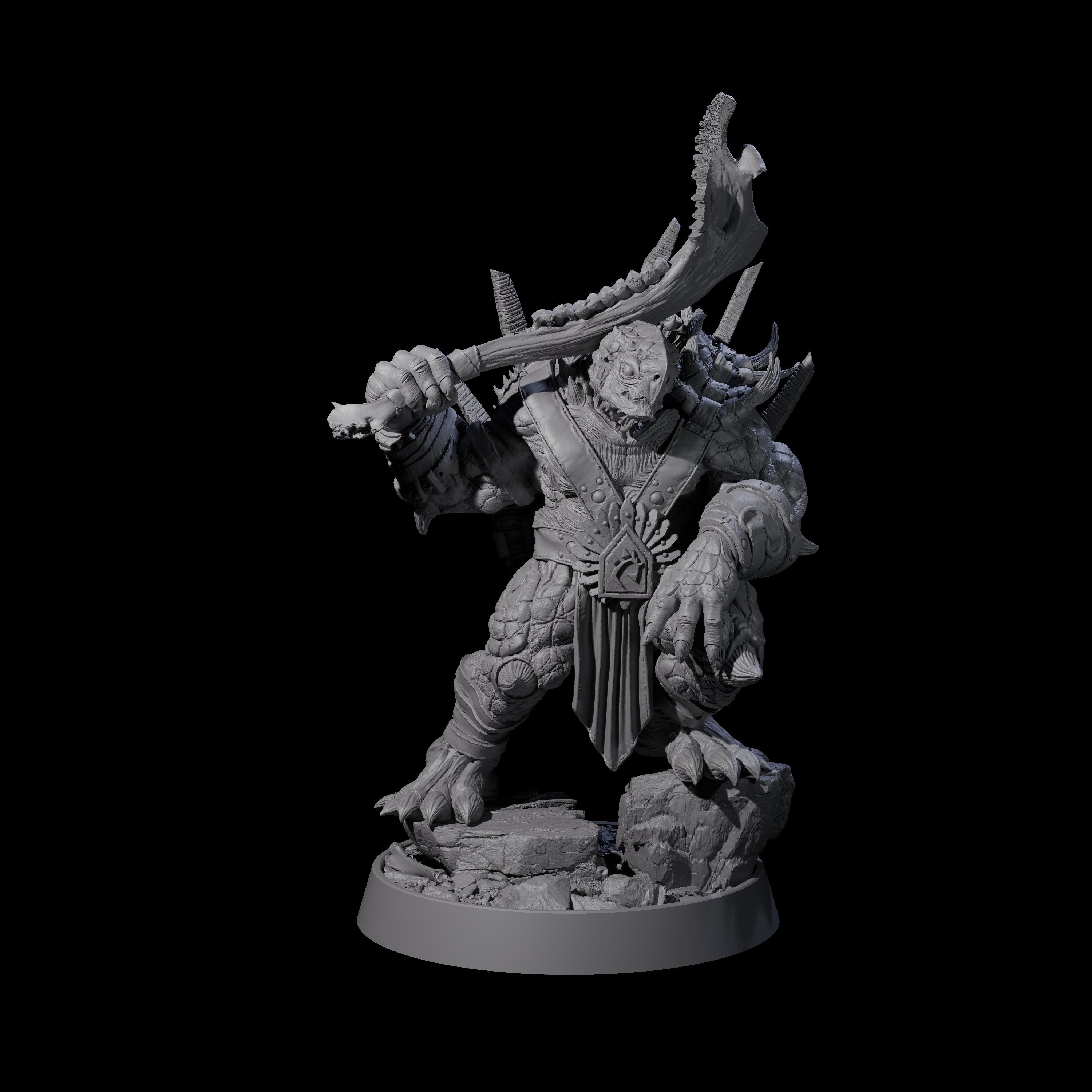 Warlike Tortle O Miniature for Dungeons and Dragons, Pathfinder or other TTRPGs