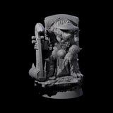 Warlike Tortle Tribe Miniature for Dungeons and Dragons, Pathfinder or other TTRPGs