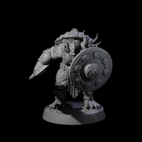 Warlike Tortle Tribe Miniature for Dungeons and Dragons, Pathfinder or other TTRPGs