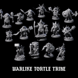 Warlike Tortle Tribe Miniature for Dungeons and Dragons, Pathfinder or other TTRPGs